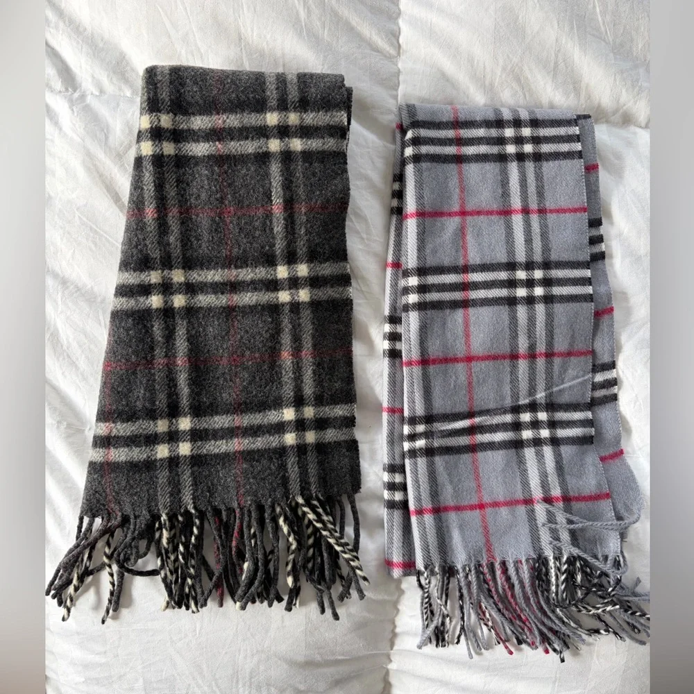 Plaid Fringe Scarves Bundle.Merino Wool, Cashmere,Classic,Quiet Luxury,Winter